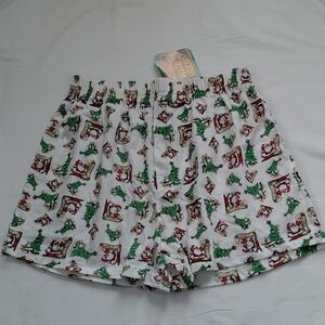 Perfection Santa and Tree Print Boxer Shorts